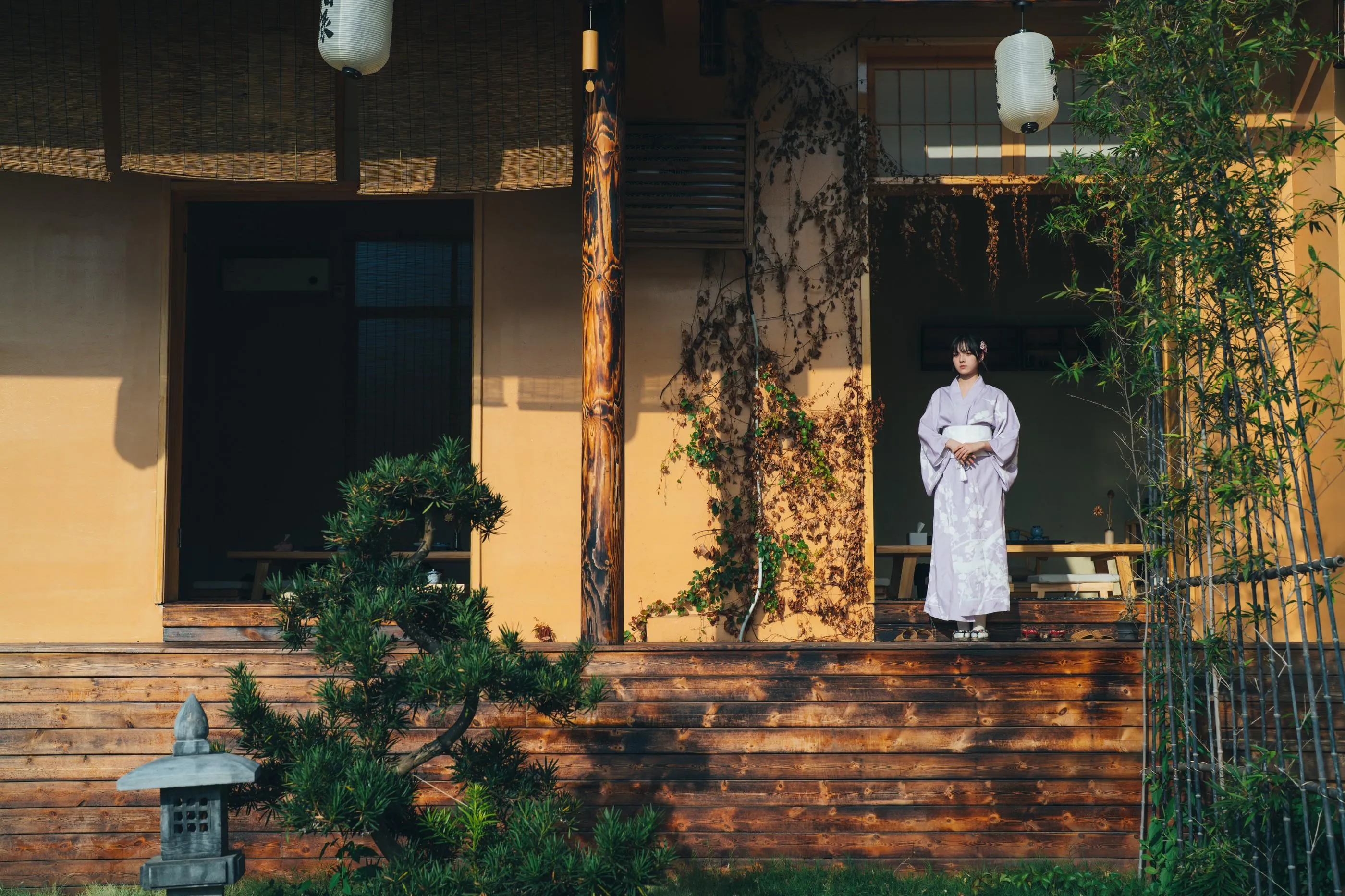 [YITUYU艺图语]2022.02.09 和风物语，日式庭院里的少女写真 dudu [56P]插图2
